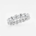 GWA062 - Additional Image 1 for  2 ctw Marquise Lab Grown Diamond Alternating Eternity Band - 4.4mm Width