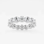 GWA062 - product video for 2 ctw Marquise Lab Grown Diamond Alternating Eternity Band - 4.4mm Width
