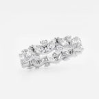 GWA062 - Additional Image 1 for  2 ctw Marquise Lab Grown Diamond Alternating Eternity Band - 4.4mm Width