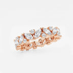 GWA062 - Additional Image 1 for  2 ctw Marquise Lab Grown Diamond Alternating Eternity Band - 4.4mm Width