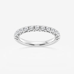 GWA065 - 1/2 ctw ronde Lab Grown Diamond Prong Set trouwring