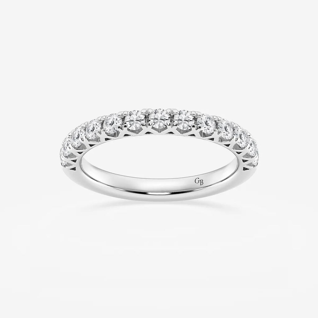 GWA065 - product video for 1/2 ctw Round Lab Grown Diamond Prong Set Wedding Band