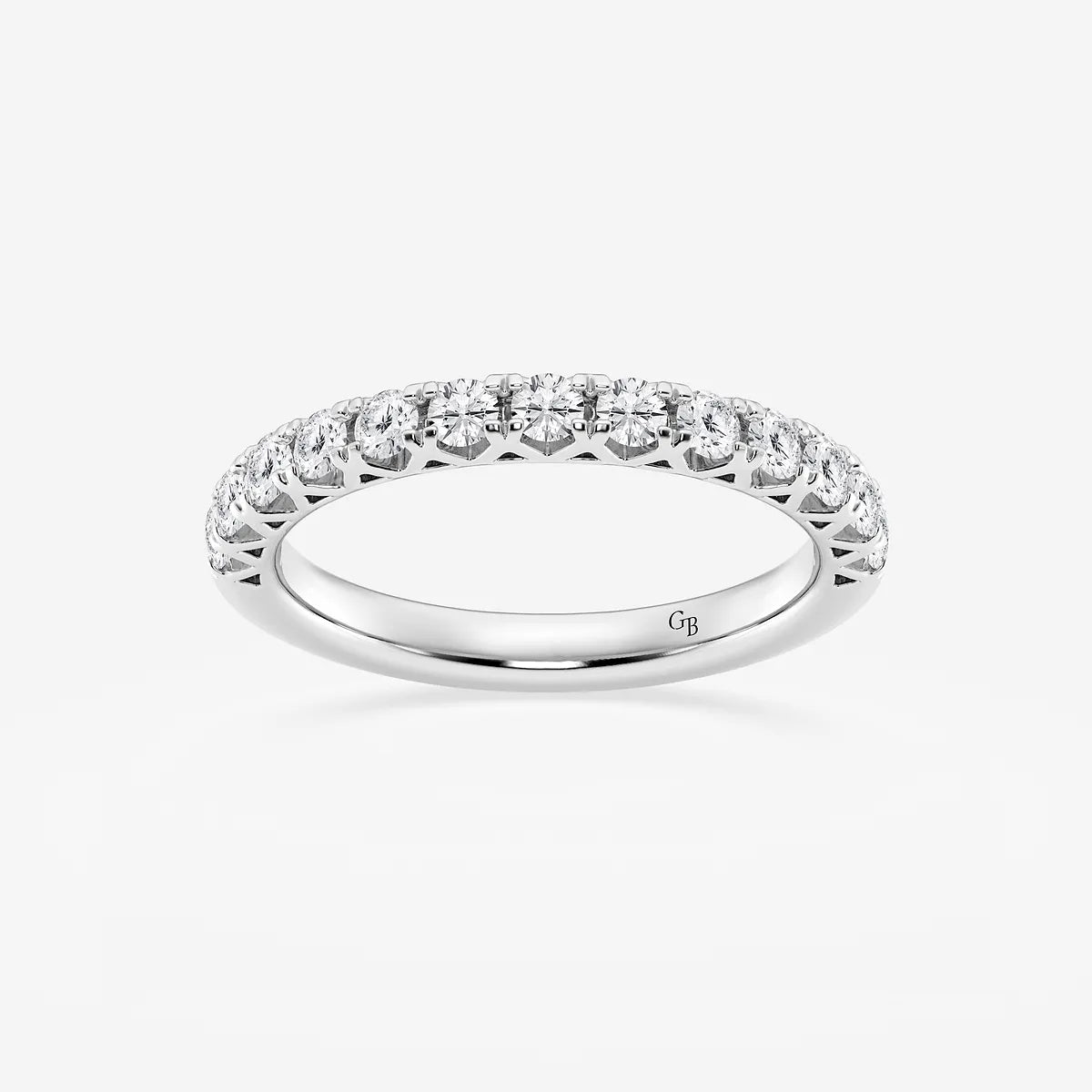 GWA065 - product video for 1/2 ctw Round Lab Grown Diamond Prong Set Wedding Band
