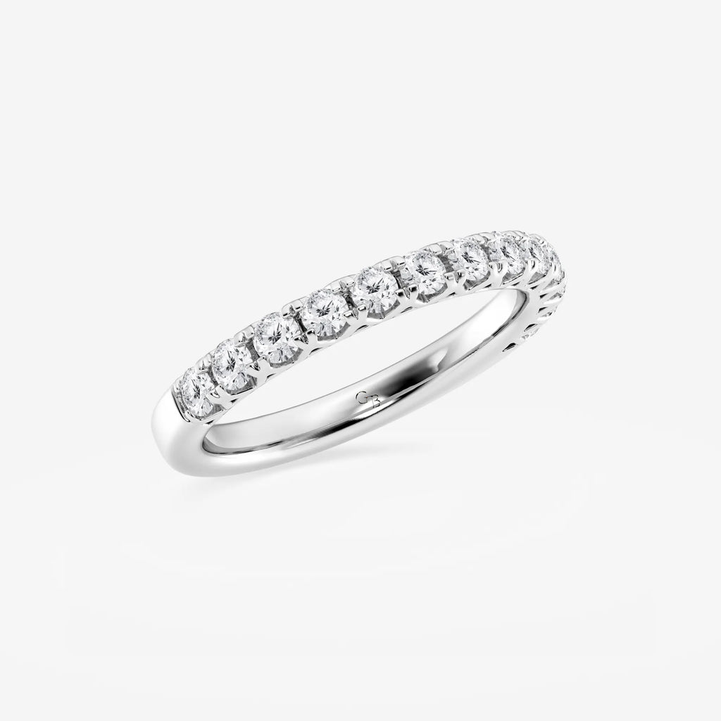 GWA065 - Additional Image 1 for  1/2 ctw Round Lab Grown Diamond Prong Set Wedding Band