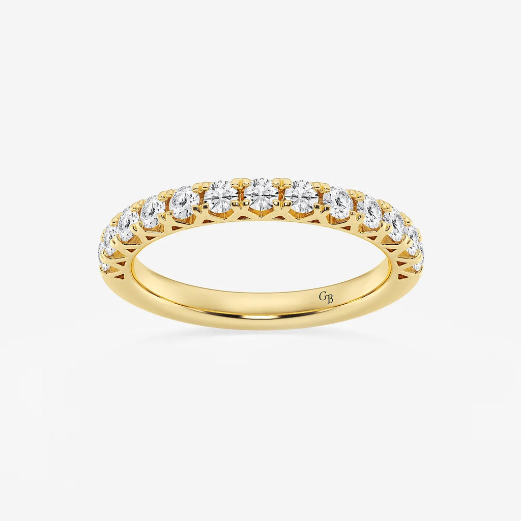 GWA065 - product video for 1/2 ctw Round Lab Grown Diamond Prong Set Wedding Band