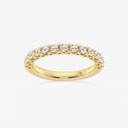 GWA065 - product video for 1/2 ctw Round Lab Grown Diamond Prong Set Wedding Band