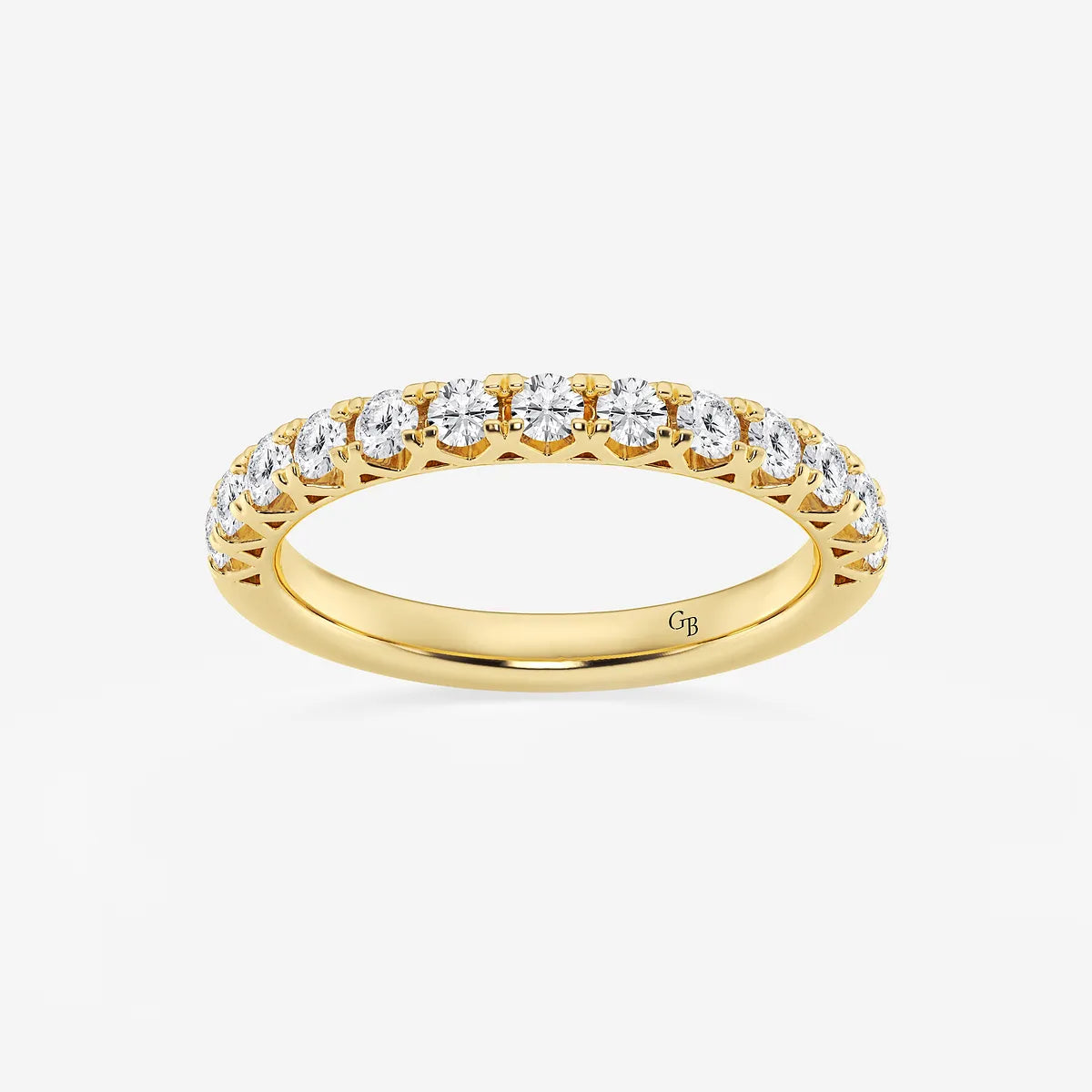 GWA065 - product video for 1/2 ctw Round Lab Grown Diamond Prong Set Wedding Band