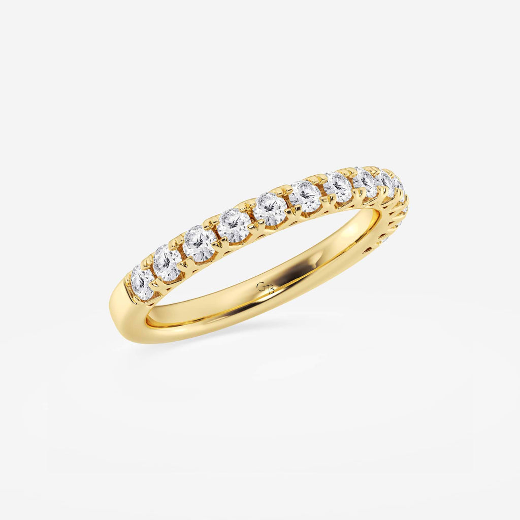 GWA065 - Additional Image 1 for  1/2 ctw Round Lab Grown Diamond Prong Set Wedding Band
