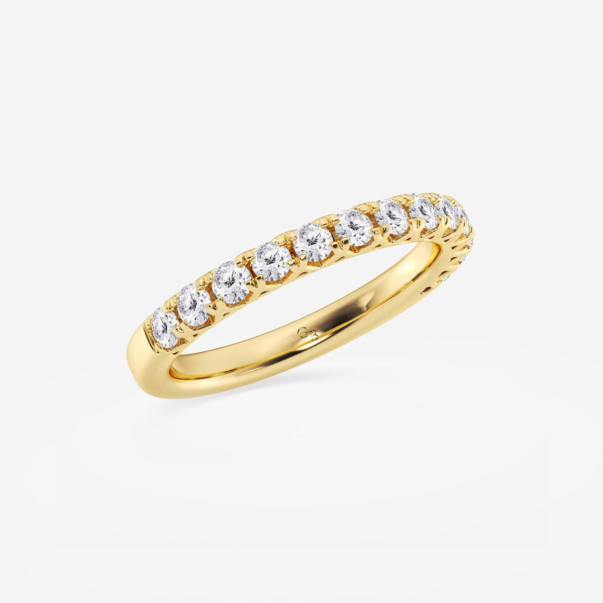 GWA065 - Additional Image 1 for  1/2 ctw Round Lab Grown Diamond Prong Set Wedding Band