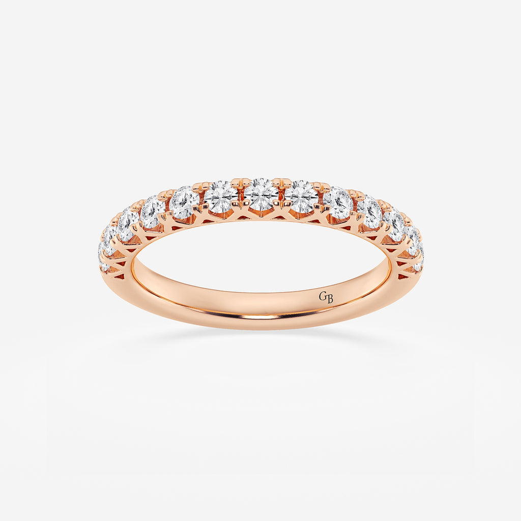 GWA065 - product video for 1/2 ctw Round Lab Grown Diamond Prong Set Wedding Band