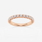 GWA065 - product video for 1/2 ctw Round Lab Grown Diamond Prong Set Wedding Band