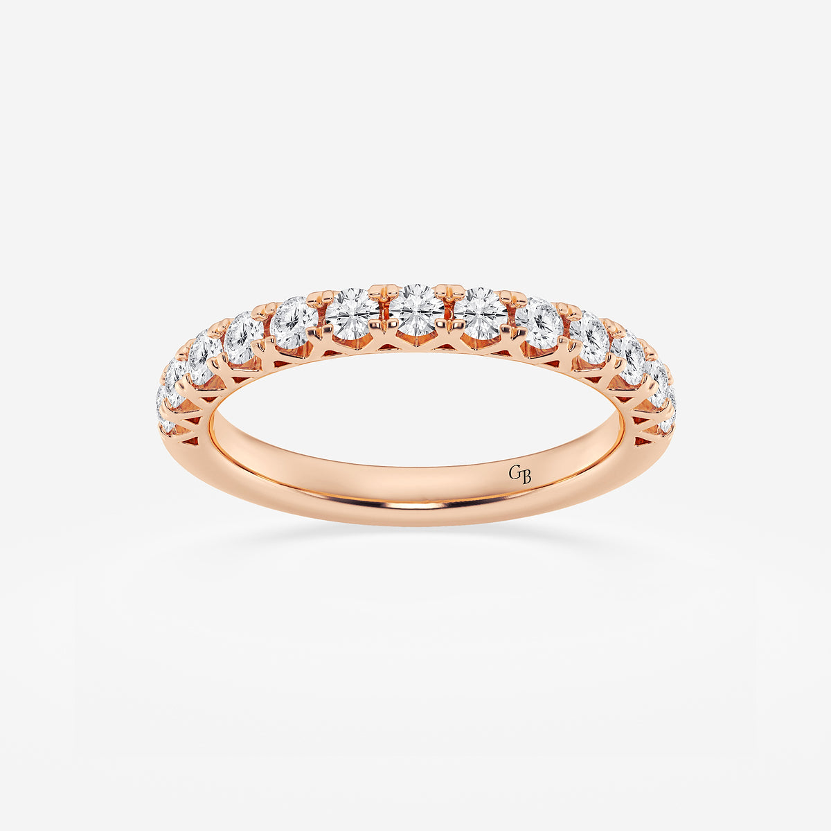 GWA065 - product video for 1/2 ctw Round Lab Grown Diamond Prong Set Wedding Band