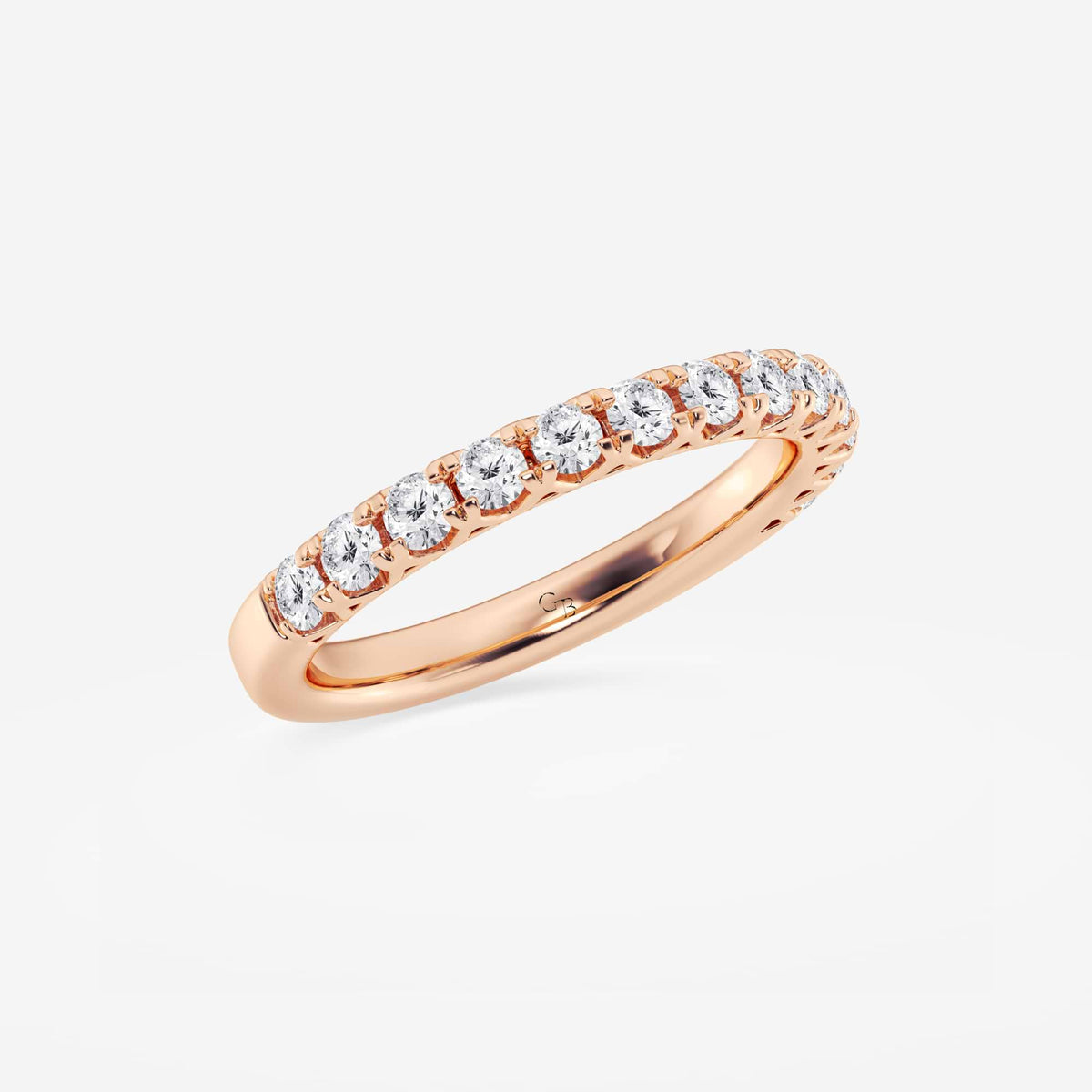 GWA065 - Additional Image 1 for  1/2 ctw Round Lab Grown Diamond Prong Set Wedding Band