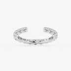 GWA067 - 1 ctw Emerald Lab Grown Diamond East-West Nesting Eternity Wedding Band