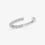 GWA067 - Additional Image 1 for  1 ctw Emerald Lab Grown Diamond East-West Nesting Eternity Wedding Band