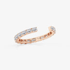 GWA067 - Additional Image 1 for  1 ctw Emerald Lab Grown Diamond East-West Nesting Eternity Wedding Band