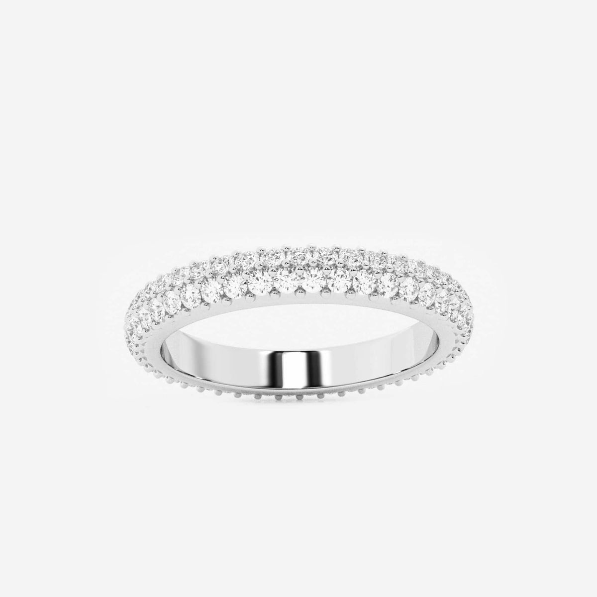 GWA068 - naas Ethereal 3/4 ctw Round Lab Grown Diamond Bold Eternity Band - 2.8mm Width