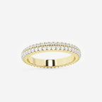 GWA068 - product video for naas Ethereal 3/4 ctw Round Lab Grown Diamond Bold Eternity Band - 2.8mm Width