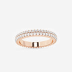 GWA068 - product video for naas Ethereal 3/4 ctw Round Lab Grown Diamond Bold Eternity Band - 2.8mm Width