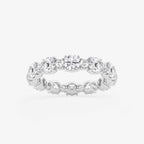 GWA069 - 2 3/4 ctw Round Lab Grown Diamond Eternity Band - 3.7mm Width