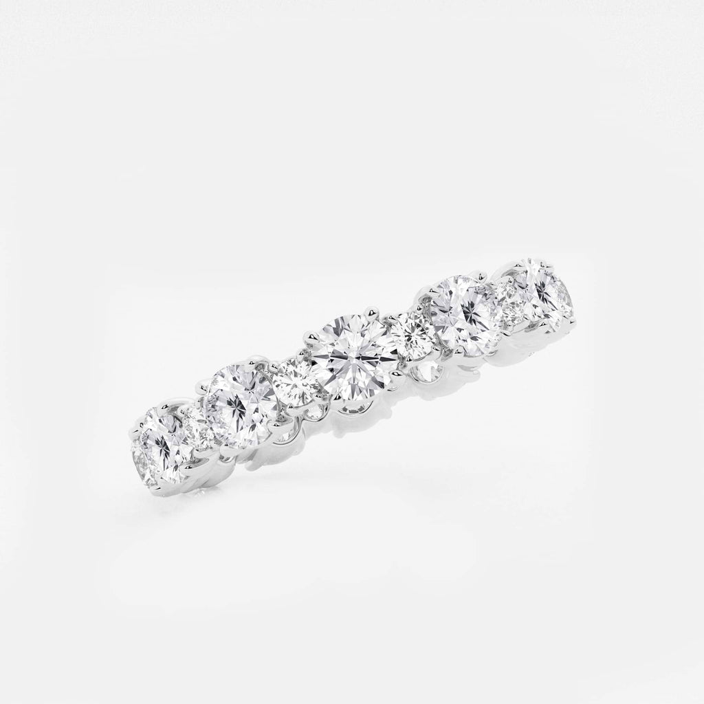 GWA069 - Additional Image 1 for  2 3/4 ctw Round Lab Grown Diamond Eternity Band - 3.7mm Width