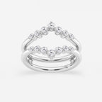GWA070 - 1/2 ctw Round Lab Grown Diamond Floating Ring Enhancer