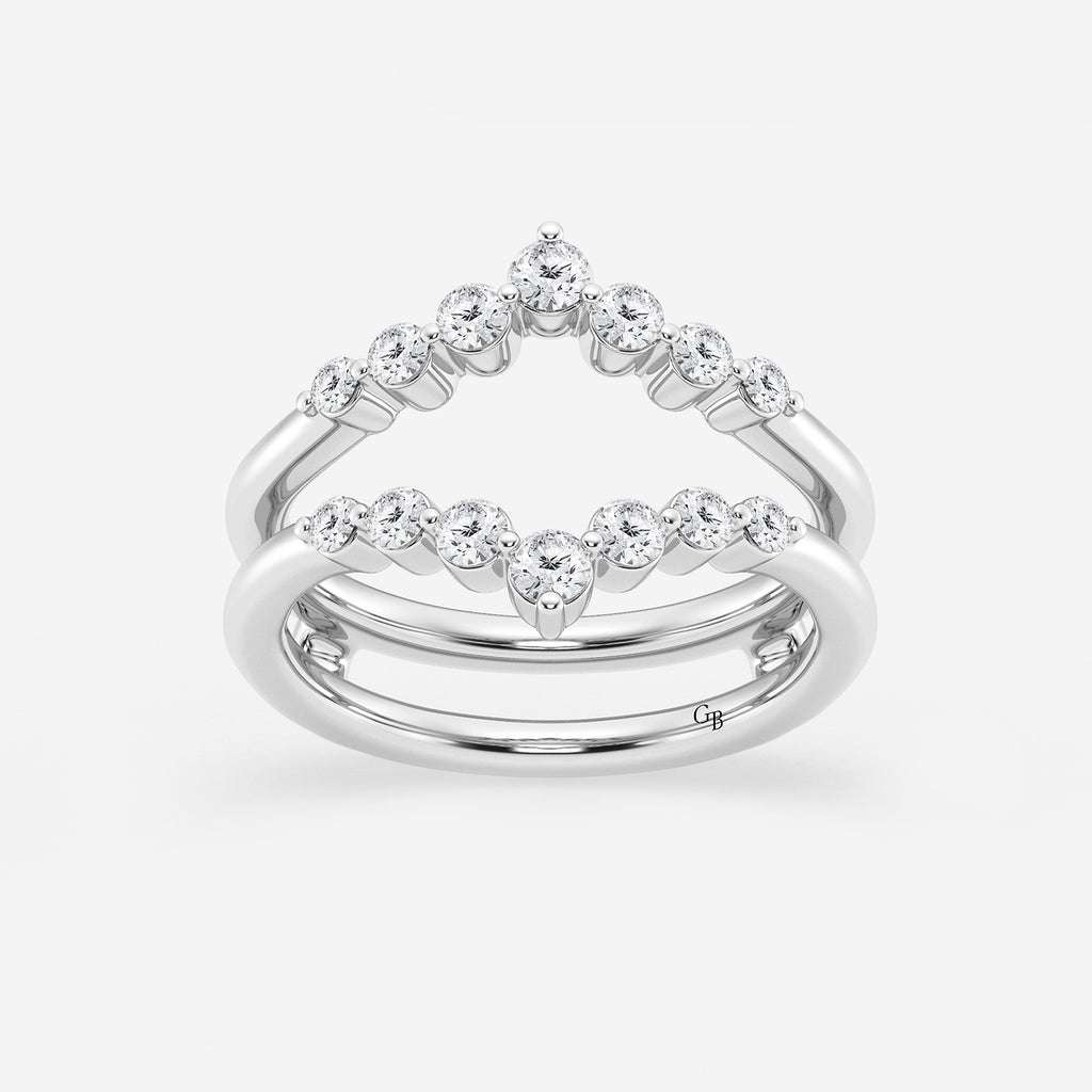 GWA070 - product video for 1/2 ctw Round Lab Grown Diamond Floating Ring Enhancer