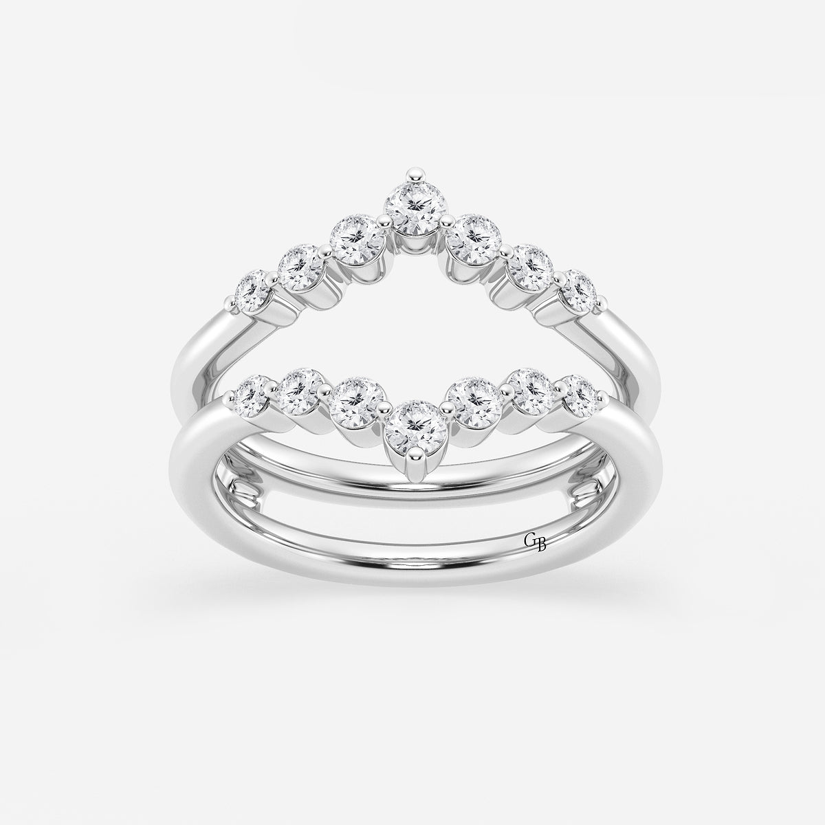 GWA070 - product video for 1/2 ctw Round Lab Grown Diamond Floating Ring Enhancer