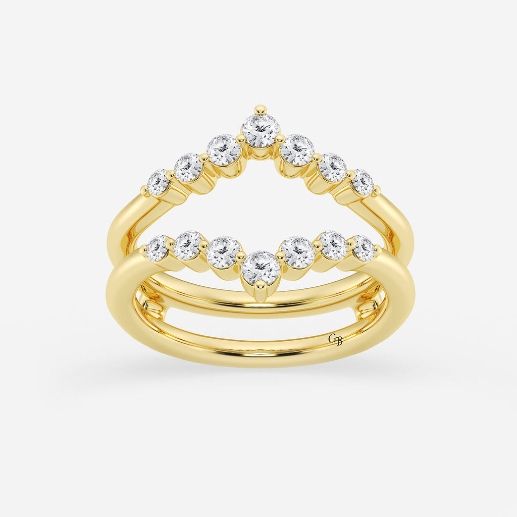 GWA070 - product video for 1/2 ctw Round Lab Grown Diamond Floating Ring Enhancer