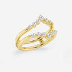 GWA070 - Additional Image 1 for  1/2 ctw Round Lab Grown Diamond Floating Ring Enhancer