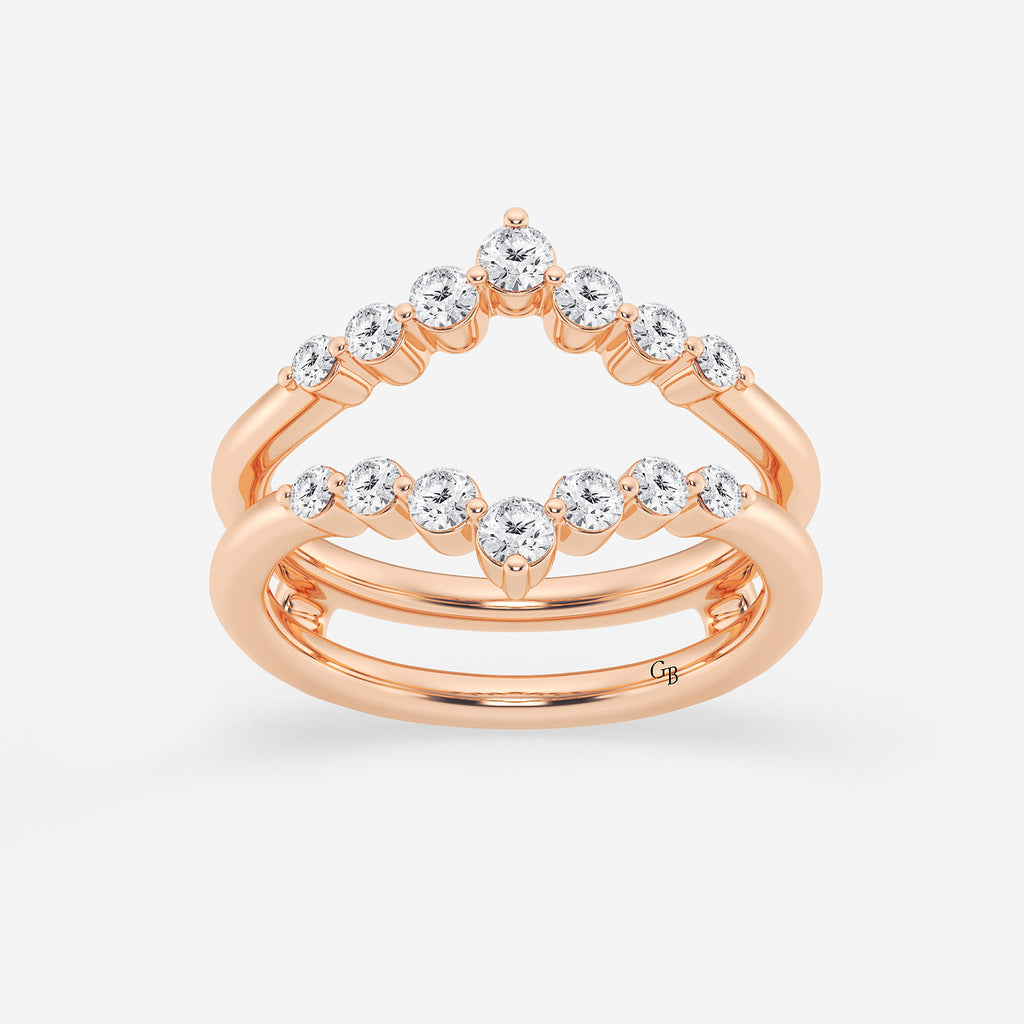 GWA070 - product video for 1/2 ctw Round Lab Grown Diamond Floating Ring Enhancer