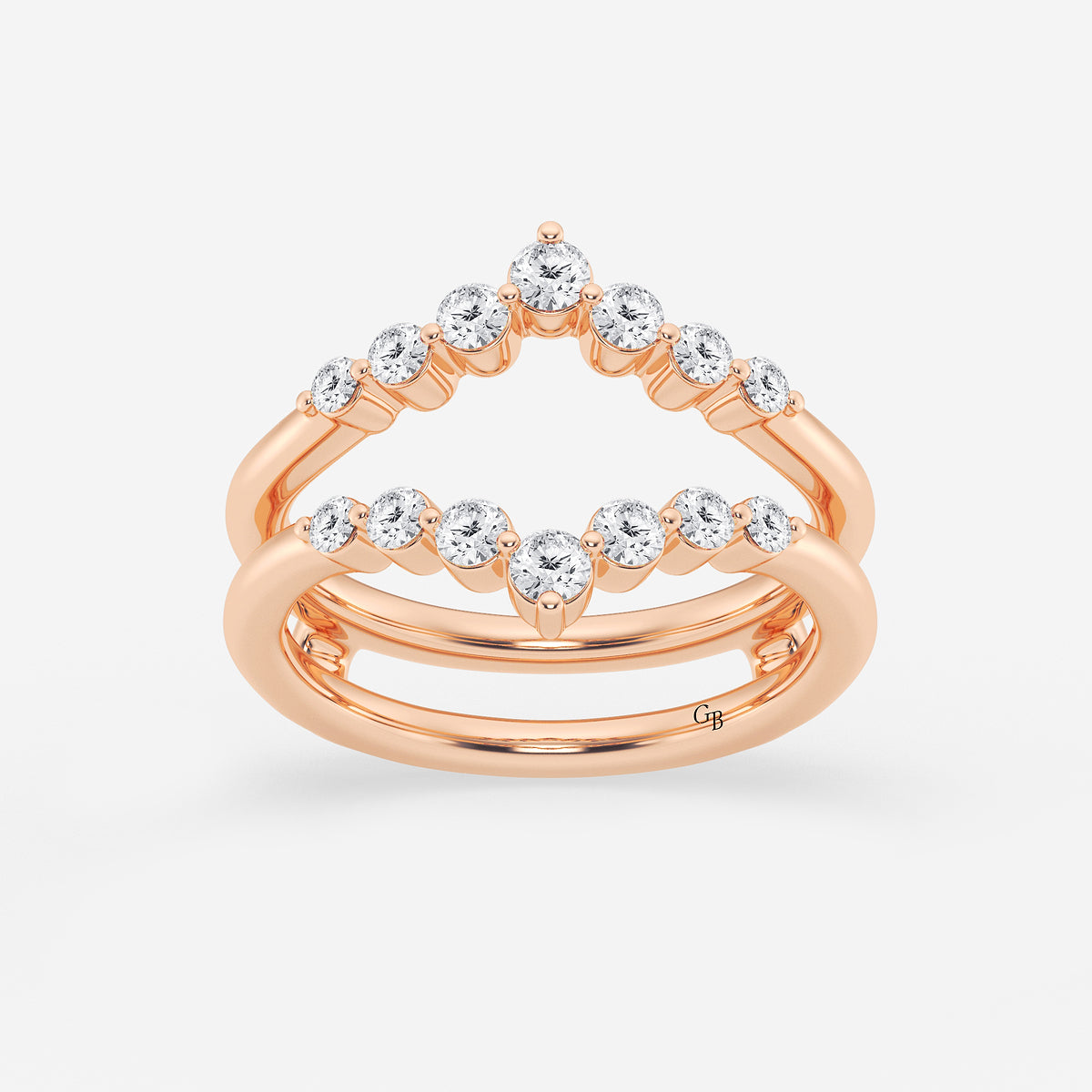 GWA070 - product video for 1/2 ctw Round Lab Grown Diamond Floating Ring Enhancer