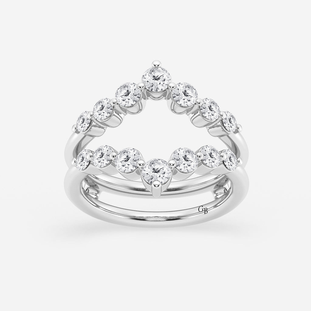 GWA070 - product video for 1 ctw Round Lab Grown Diamond Floating Ring Enhancer