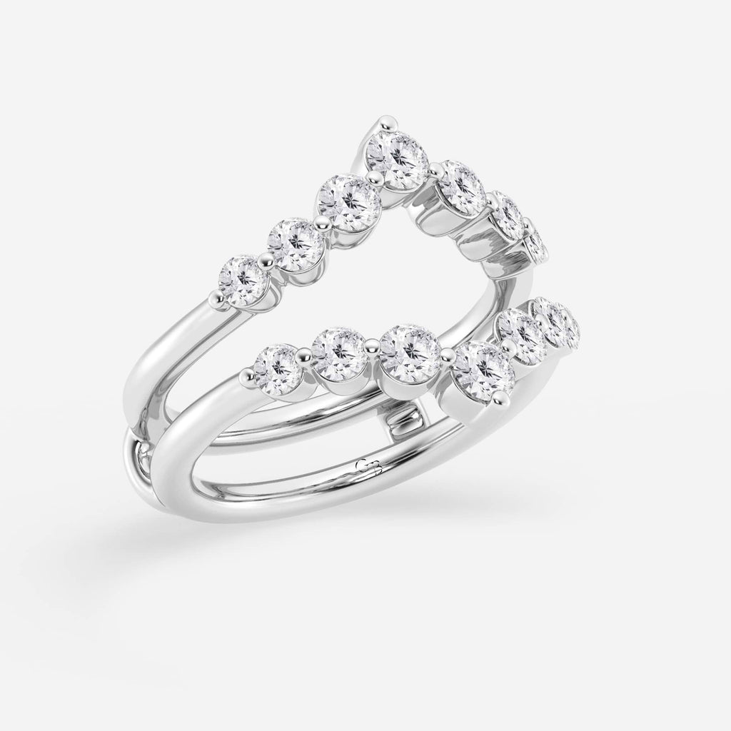 GWA070 - Additional Image 1 for  1 ctw Round Lab Grown Diamond Floating Ring Enhancer