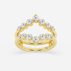 GWA070 - product video for 1 ctw Round Lab Grown Diamond Floating Ring Enhancer
