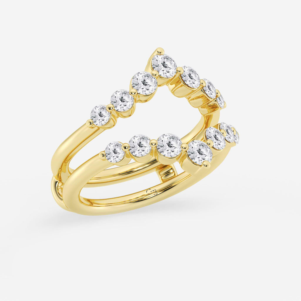 GWA070 - Additional Image 1 for  1 ctw Round Lab Grown Diamond Floating Ring Enhancer