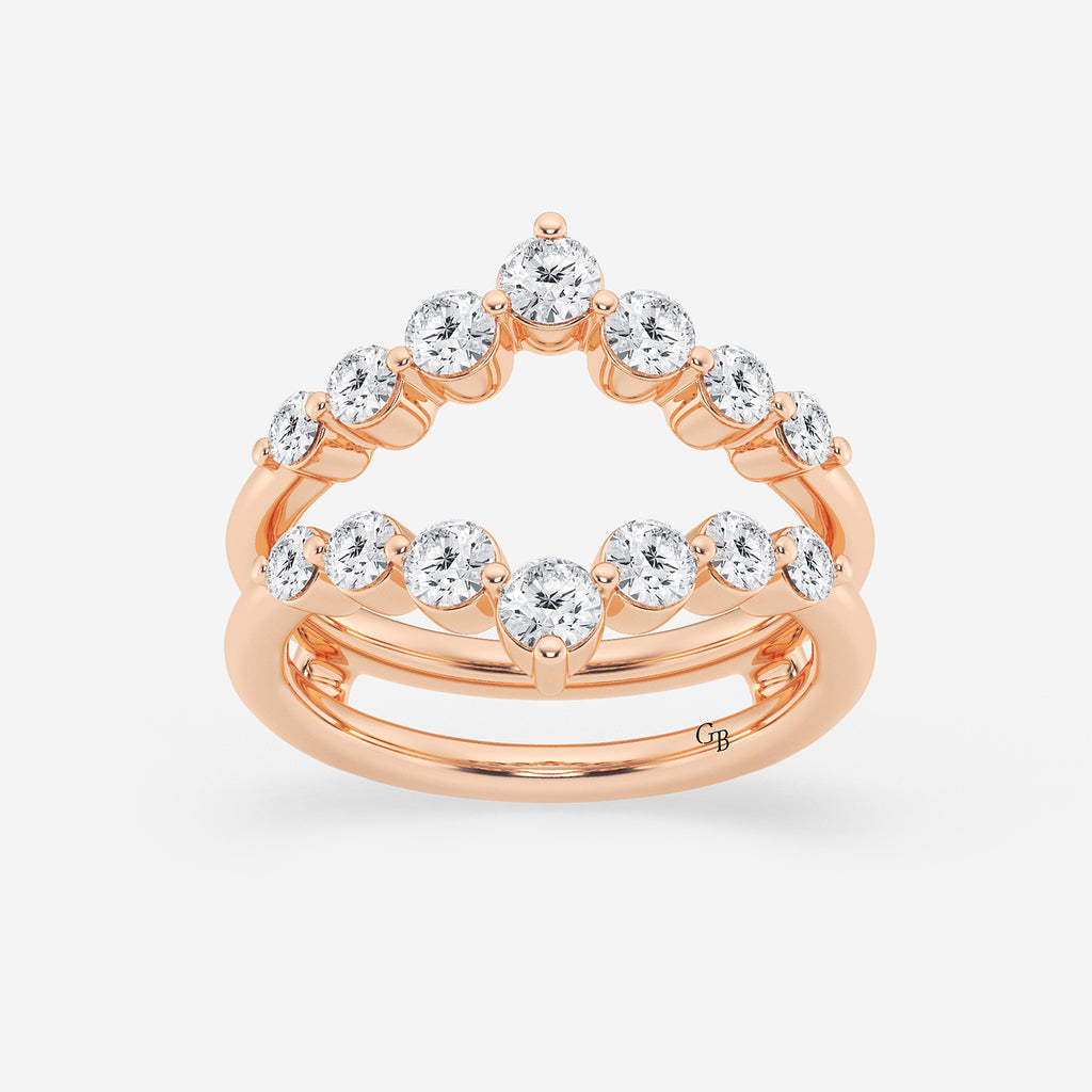 GWA070 - product video for 1 ctw Round Lab Grown Diamond Floating Ring Enhancer