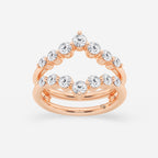 GWA070 - product video for 1 ctw Round Lab Grown Diamond Floating Ring Enhancer