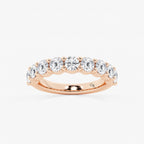 GWA071 - product video for 2 ctw Round Lab Grown Diamond Nine Stone Shared Prong Anniversary Band