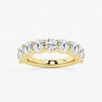GWA071 - product video for 3 ctw Round Lab Grown Diamond Nine Stone Shared Prong Anniversary Band