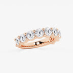 GWA071 - Additional Image 1 for  3 ctw Round Lab Grown Diamond Nine Stone Shared Prong Anniversary Band