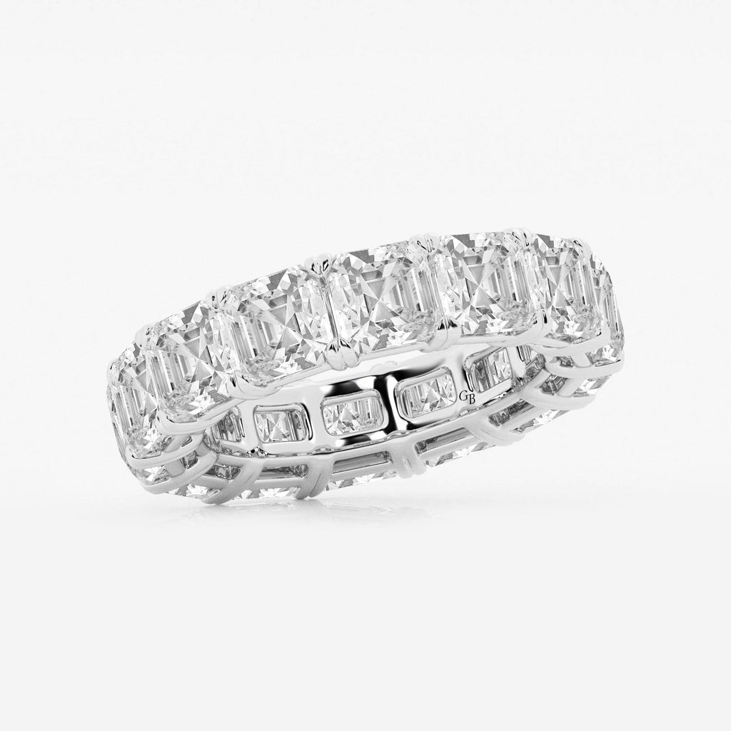 GWA073 - Additional Image 1 for  12 ctw Asscher Lab Grown Diamond Cut Luxe Eternity Band - 5.4mm Width