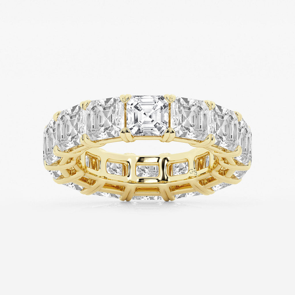 GWA073 - product video for 12 ctw Asscher Lab Grown Diamond Cut Luxe Eternity Band - 5.4mm Width