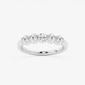 GWA075 - 1 ctw Round Lab Grown Diamond Five Stone Shared Prong Anniversary Band