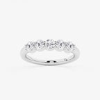 GWA075 - 1 ctw Round Lab Grown Diamond Five Stone Shared Prong Anniversary Band