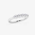 GWA075 - Additional Image 1 for  1 ctw Round Lab Grown Diamond Five Stone Shared Prong Anniversary Band