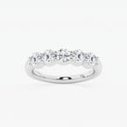 GWA075 - product video for 1 1/2 ctw Round Lab Grown Diamond Five Stone Shared Prong Anniversary Band