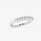 GWA075 - Additional Image 1 for  1 1/2 ctw Round Lab Grown Diamond Five Stone Shared Prong Anniversary Band