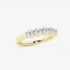 GWA075 - Additional Image 1 for  1 1/2 ctw Round Lab Grown Diamond Five Stone Shared Prong Anniversary Band