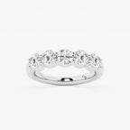 GWA075 - product video for 2 ctw Round Lab Grown Diamond Five Stone Shared Prong Anniversary Band